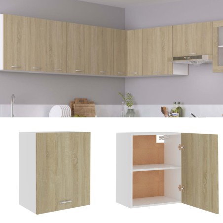 vidaXL Hängeschrank Sonoma-Eiche 50x31x60 cm Holzwerkstoff