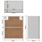 vidaXL Hängeschrank Sonoma-Eiche 50x31x60 cm Holzwerkstoff vidaXL Hängeschrank Sonoma-Eiche 50x31x60 cm Holzwerkstoff