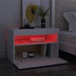 vidaXL TV-Schrank mit LED-Leuchten Weiß 60x35x40 cm vidaXL TV-Schrank mit LED-Leuchten Weiß 60x35x40 cm