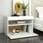 vidaXL TV-Schrank mit LED-Leuchten Weiß 60x35x40 cm vidaXL TV-Schrank mit LED-Leuchten Weiß 60x35x40 cm