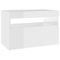 vidaXL TV-Schrank mit LED-Leuchten Hochglanz-Weiß 60x35x40 cm vidaXL TV-Schrank mit LED-Leuchten Hochglanz-Weiß 60x35x40 cm