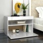 vidaXL TV-Schrank mit LED-Leuchten Hochglanz-Weiß 60x35x40 cm vidaXL TV-Schrank mit LED-Leuchten Hochglanz-Weiß 60x35x40 cm