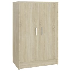 vidaXL Schuhschrank Sonoma-Eiche 60x35x92 cm Holzwerkstoff