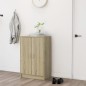 vidaXL Schuhschrank Sonoma-Eiche 60x35x92 cm Holzwerkstoff vidaXL Schuhschrank Sonoma-Eiche 60x35x92 cm Holzwerkstoff