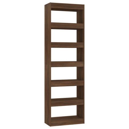 vidaXL Bücherregal/Raumteiler Braun Eichen-Optik 60x30x198 cm