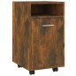 vidaXL Beistellschrank mit Rollen Räuchereiche 33x38x60 cm vidaXL Beistellschrank mit Rollen Räuchereiche 33x38x60 cm