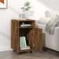 vidaXL Beistellschrank mit Rollen Räuchereiche 33x38x60 cm vidaXL Beistellschrank mit Rollen Räuchereiche 33x38x60 cm
