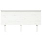 vidaXL Kopfteil Weiß 154x6x82,5 cm Massivholz Kiefer vidaXL Kopfteil Weiß 154x6x82,5 cm Massivholz Kiefer