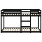 vidaXL Etagenbett Schwarz 75x190 cm Massivholz Kiefer vidaXL Etagenbett Schwarz 75x190 cm Massivholz Kiefer