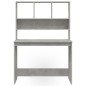 vidaXL Schreibtisch mit Regal Betongrau 102x45x148 cm Holzwerkstoff vidaXL Schreibtisch mit Regal Betongrau 102x45x148 cm Holzwerkstoff
