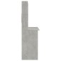 vidaXL Schreibtisch mit Regal Betongrau 102x45x148 cm Holzwerkstoff vidaXL Schreibtisch mit Regal Betongrau 102x45x148 cm Holzwerkstoff