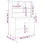 vidaXL Schreibtisch mit Regal Betongrau 102x45x148 cm Holzwerkstoff vidaXL Schreibtisch mit Regal Betongrau 102x45x148 cm Holzwerkstoff