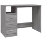 vidaXL Schreibtisch mit Schubladen Grau Sonoma 102x50x76 cm vidaXL Schreibtisch mit Schubladen Grau Sonoma 102x50x76 cm