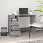 vidaXL Schreibtisch mit Schubladen Grau Sonoma 102x50x76 cm vidaXL Schreibtisch mit Schubladen Grau Sonoma 102x50x76 cm