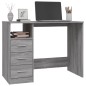 vidaXL Schreibtisch mit Schubladen Grau Sonoma 102x50x76 cm vidaXL Schreibtisch mit Schubladen Grau Sonoma 102x50x76 cm