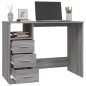 vidaXL Schreibtisch mit Schubladen Grau Sonoma 102x50x76 cm vidaXL Schreibtisch mit Schubladen Grau Sonoma 102x50x76 cm