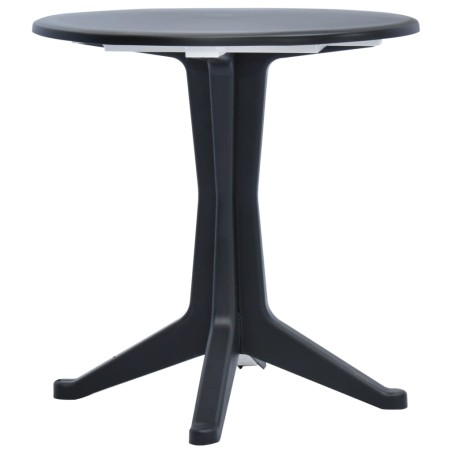 vidaXL Gartentisch Anthrazit 70 cm Kunststoff