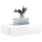 vidaXL TV-Schrank mit LED-Leuchten Hochglanz-Weiß 60x35x15,5 cm vidaXL TV-Schrank mit LED-Leuchten Hochglanz-Weiß 60x35x15,5 cm