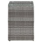 vidaXL Beistelltisch mit Glasplatte Grau 35 x 35 x 52 cm Poly Rattan vidaXL Beistelltisch mit Glasplatte Grau 35 x 35 x 52 cm Poly Rattan