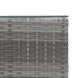 vidaXL Beistelltisch mit Glasplatte Grau 35 x 35 x 52 cm Poly Rattan vidaXL Beistelltisch mit Glasplatte Grau 35 x 35 x 52 cm Poly Rattan