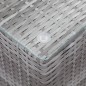 vidaXL Beistelltisch mit Glasplatte Grau 35 x 35 x 52 cm Poly Rattan vidaXL Beistelltisch mit Glasplatte Grau 35 x 35 x 52 cm Poly Rattan