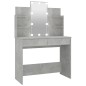 vidaXL Schminktisch mit LED Betongrau 96x40x142 cm vidaXL Schminktisch mit LED Betongrau 96x40x142 cm