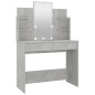vidaXL Schminktisch mit LED Betongrau 96x40x142 cm vidaXL Schminktisch mit LED Betongrau 96x40x142 cm