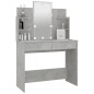 vidaXL Schminktisch mit LED Betongrau 96x40x142 cm vidaXL Schminktisch mit LED Betongrau 96x40x142 cm