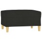 vidaXL Fußhocker Schwarz 70x55x41 cm Stoff vidaXL Fußhocker Schwarz 70x55x41 cm Stoff