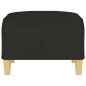 vidaXL Fußhocker Schwarz 70x55x41 cm Stoff vidaXL Fußhocker Schwarz 70x55x41 cm Stoff