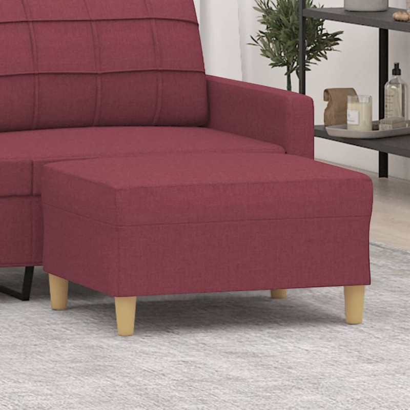 vidaXL Fußhocker Weinrot 70x55x41 cm Stoff vidaXL Fußhocker Weinrot 70x55x41 cm Stoff