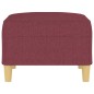 vidaXL Fußhocker Weinrot 70x55x41 cm Stoff vidaXL Fußhocker Weinrot 70x55x41 cm Stoff