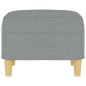 vidaXL Fußhocker Hellgrau 60x50x41 cm Stoff vidaXL Fußhocker Hellgrau 60x50x41 cm Stoff