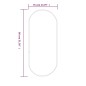 vidaXL Wandspiegel Silbern 80x35 cm Oval vidaXL Wandspiegel Silbern 80x35 cm Oval