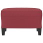 vidaXL Fußhocker Weinrot 60x50x41 cm Kunstleder vidaXL Fußhocker Weinrot 60x50x41 cm Kunstleder