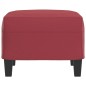 vidaXL Fußhocker Weinrot 60x50x41 cm Kunstleder vidaXL Fußhocker Weinrot 60x50x41 cm Kunstleder
