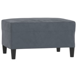 vidaXL Fußhocker Dunkelgrau 70x55x41 cm Samt