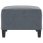 vidaXL Fußhocker Dunkelgrau 70x55x41 cm Samt
