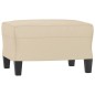 vidaXL Fußhocker Creme 60x50x41 cm Mikrofasergewebe vidaXL Fußhocker Creme 60x50x41 cm Mikrofasergewebe
