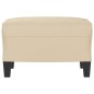 vidaXL Fußhocker Creme 60x50x41 cm Mikrofasergewebe vidaXL Fußhocker Creme 60x50x41 cm Mikrofasergewebe
