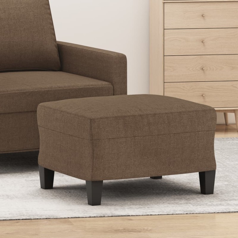 vidaXL Fußhocker Braun 60x50x41 cm Stoff vidaXL Fußhocker Braun 60x50x41 cm Stoff