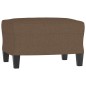 vidaXL Fußhocker Braun 60x50x41 cm Stoff vidaXL Fußhocker Braun 60x50x41 cm Stoff