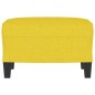 vidaXL Fußhocker Hellgelb 60x50x41 cm Stoff vidaXL Fußhocker Hellgelb 60x50x41 cm Stoff