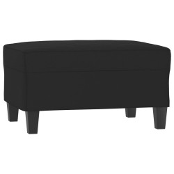 vidaXL Fußhocker Schwarz 70x55x41 cm Mikrofasergewebe
