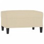 vidaXL Fußhocker Creme 70x55x41 cm Stoff vidaXL Fußhocker Creme 70x55x41 cm Stoff