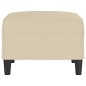 vidaXL Fußhocker Creme 70x55x41 cm Stoff vidaXL Fußhocker Creme 70x55x41 cm Stoff