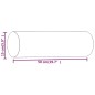 vidaXL Zierkissen 2 Stk. Braun Ø15x50 cm Stoff vidaXL Zierkissen 2 Stk. Braun Ø15x50 cm Stoff