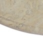 vidaXL Tischplatte Creme Ø60x2,5 cm Marmor