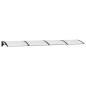 vidaXL Türvordach Schwarz und Transparent 400x75 cm Polycarbonat vidaXL Türvordach Schwarz und Transparent 400x75 cm Polycarbonat
