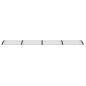 vidaXL Türvordach Schwarz und Transparent 400x75 cm Polycarbonat vidaXL Türvordach Schwarz und Transparent 400x75 cm Polycarbonat